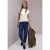 Street One Dames Basic Shirt met Schildpadhals in Wit