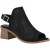 Hush Puppies Louise Hakken Leer Dames Zwarte Sandalen