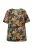 Ulla Popken Shirt  blauw / geel / groen / pink / zwart