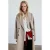 Mango mantel met wol – beige