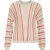 Vila Vimarian o-neck ls stripe knit top ecru dessin