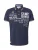 CAMP DAVID Shirt  navy / lichtoranje / wit