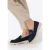 Wittchen Dames Suède Gesp Loafers Marineblauw Suède Leer