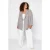 Trendyol Curve Dames Grijs Gestreept Lang Relaxed fit Grote maten Blazers