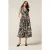 Oltre Flared Midi Dress In Poplin With Belt Black