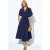 Casual V-hals Midi Shirtjurk