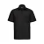 Russell Collection Heren Poplin Easy-Care Formeel Overhemd met Korte Mouwen (Zwart)