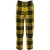 Balenciaga Tartan wollen rechte broek in gele wol
