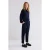 Summum Woman Trousers Viscose Blend Stretch Midnight Blue