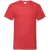 Fruit of the Loom Heren Waarde V Hals T-shirt (Rood)