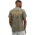 Antraciet t-shirt ronde hals Butcher of Blue met backprint