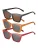 Urban Classics Zonnebril ‘Tilos’  goudgeel / rood / zwart