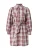 Nasty Gal Blousejurk  lichtbruin / donkerrood / zwart / wit