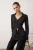 TRENDYOLMİLLA Dames Zwart Gestreept Lang Getailleerd Blouses