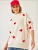 Bianco Lucci Oversized trui  ecru / rood