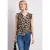 Blousetop met gespleten hals en ruches