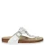 Birkenstock Gizeh Flower leren teenslippers wit