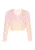 IZIA Gebreid vest ‘Fashion Look’  pasteloranje / rosa / zilver