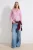 TRENDYOLMİLLA Dames Roze Gestreept Lang Regular fit Overhemden