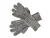 Posh Gear Vingerhandschoenen ‘Guantibrada’  lichtgrijs