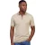 Polo Scotland Blue beige wren knitted korte mouw 3 knopen