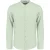 No Excess Shirt Granddad Solid With Linen Mint
