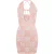 Off White Mini-jurk met bandana-print voor dames (Roze/Wit)