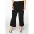 YOEK cropped high waist wide leg broek zwart