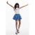 Desigual gebloemde ballonrok medium blue denim