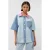 Studio AMAYA denim blouse light blue denim