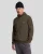 Lyle & Scott hybride olijfgroene hoodie met rits