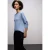 Street One Dames Shirt met glitterdetails in Blauw