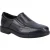 Hush Puppies Toby SNR Leer Jongens Zwarte Loafers