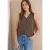 Cecil Dames Top met V-hals en haakband in Beige