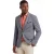A Fish Named Fred colbert gemeleerd blauw slim fit