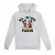Disney Dames/Dames Paris Mickey & Minnie Mouse Hoodie (Sportgrijs)