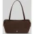 HUGO Schoudertas van materiaalmix in velourslook