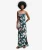 Geprinte Maxi Slipdress Blauw