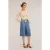 Motivi Lyocell Bermuda Shorts With Cargo Pockets Light Blue