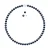 Versiering ketting en oorbellen zoetwater parels 7-8mm White Gold