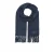 JACK & JONES geweven sjaal JACSOLID met franjes donkerblauw