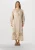 Summum Maxi Jurk Dames Long Dress Linen Heavy Embroidery,