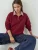 Hiccup Sweatshirt  bourgogne / wit