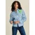 POM Amsterdam Blouse – Striped Poplin Cloudy Blue