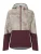 VAUDE Outdoorjas ‘Loamer’  lichtgrijs / bourgogne