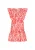 IZIA Zomerjurk  oranjerood / wit