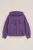 WE Fashion – Meisjes oversized hoodie met print – Oversized – Paars – Katoen –