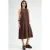 Linnenlook Mouwloze Crew Neck Midi Jurk