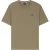 Boss Heren-T-shirt van wafelbreisel (Bruin)