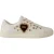 Dolce & Gabbana Witte Leren Gouden Rode Hart Sneakers Schoenen